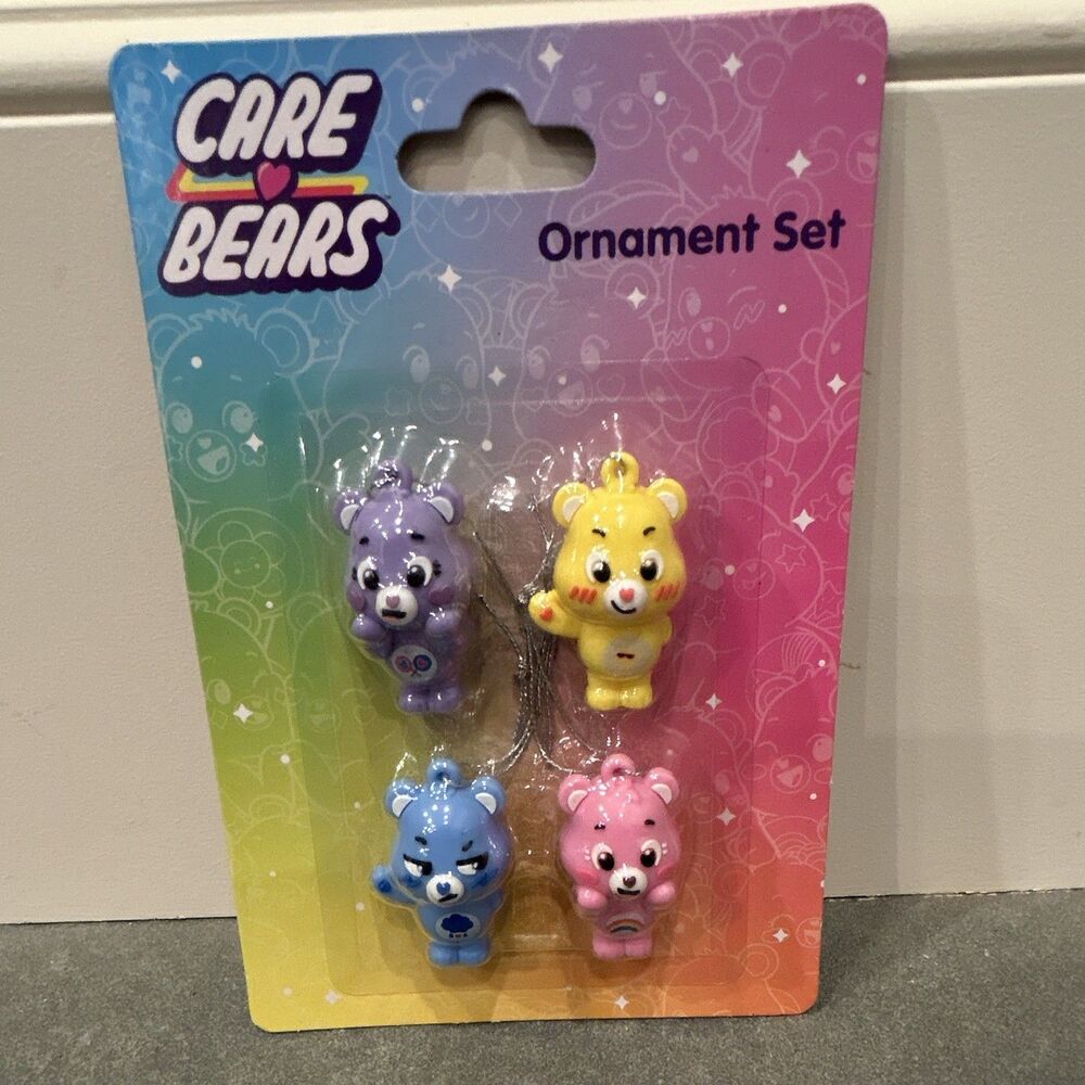 Care Bears Christmas 2025 Ornament Set of 4 Multicolor Care Bears
